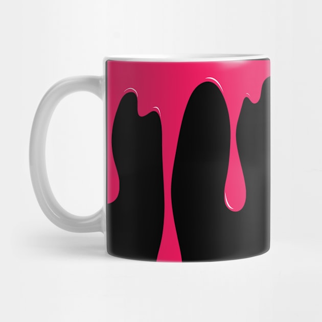 Hot Pink Paint Drip by babydollchic